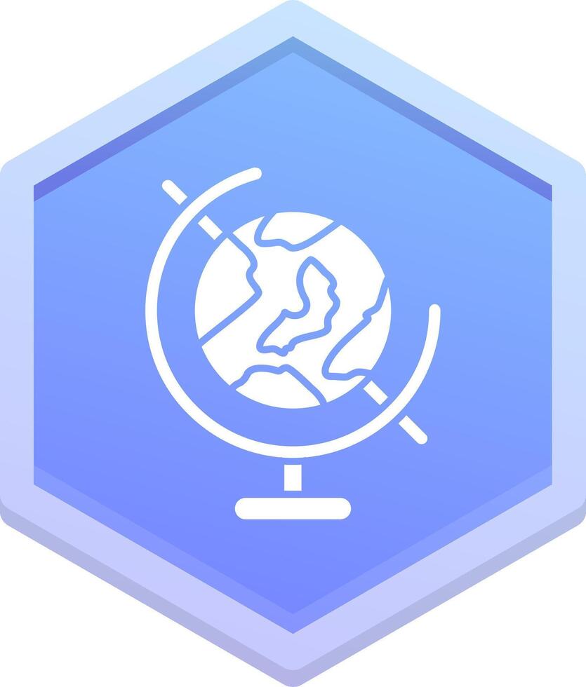 Globe Polygon Icon vector
