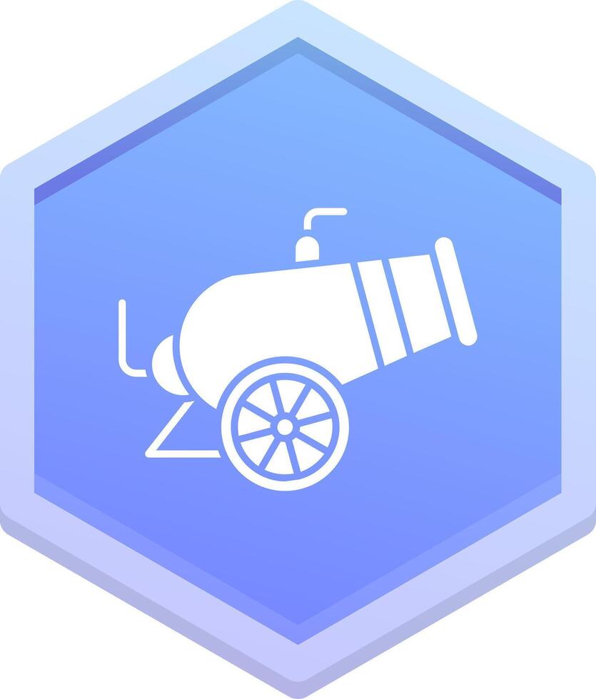 Canon Polygon Icon vector