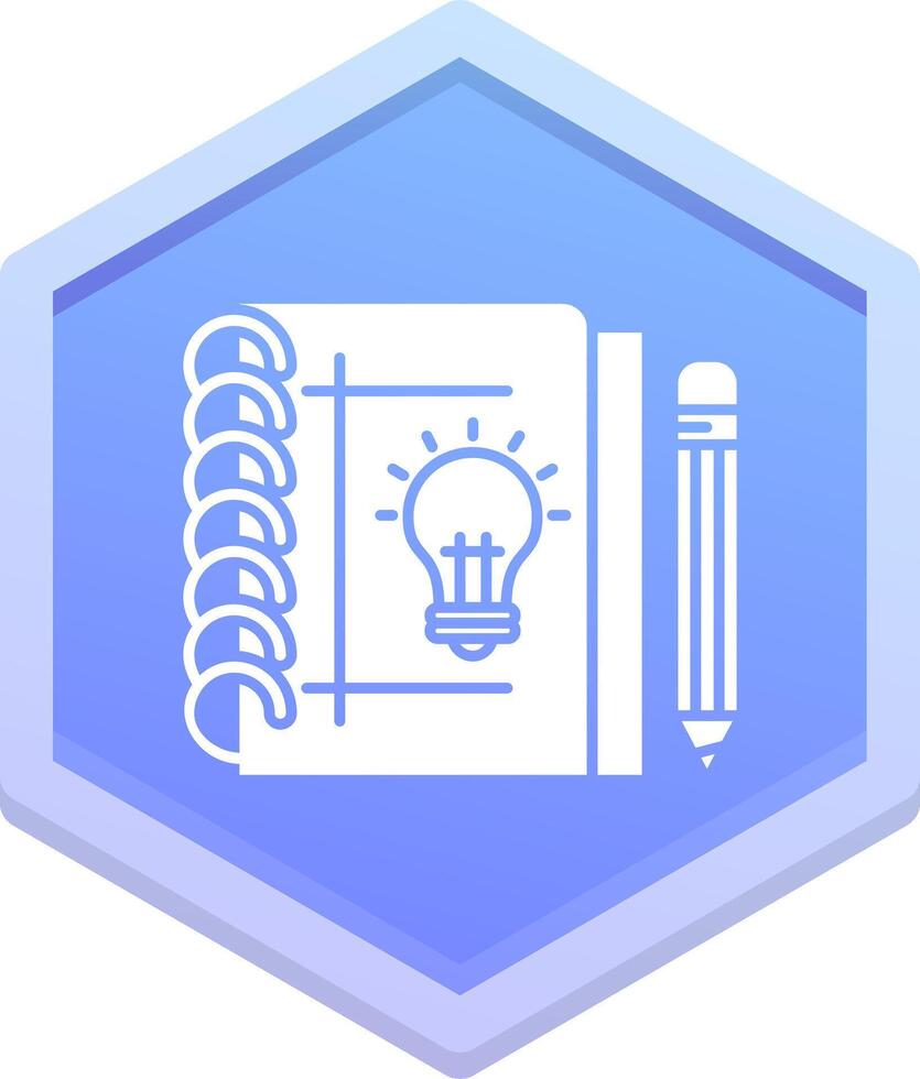 Sketchbook Polygon Icon vector