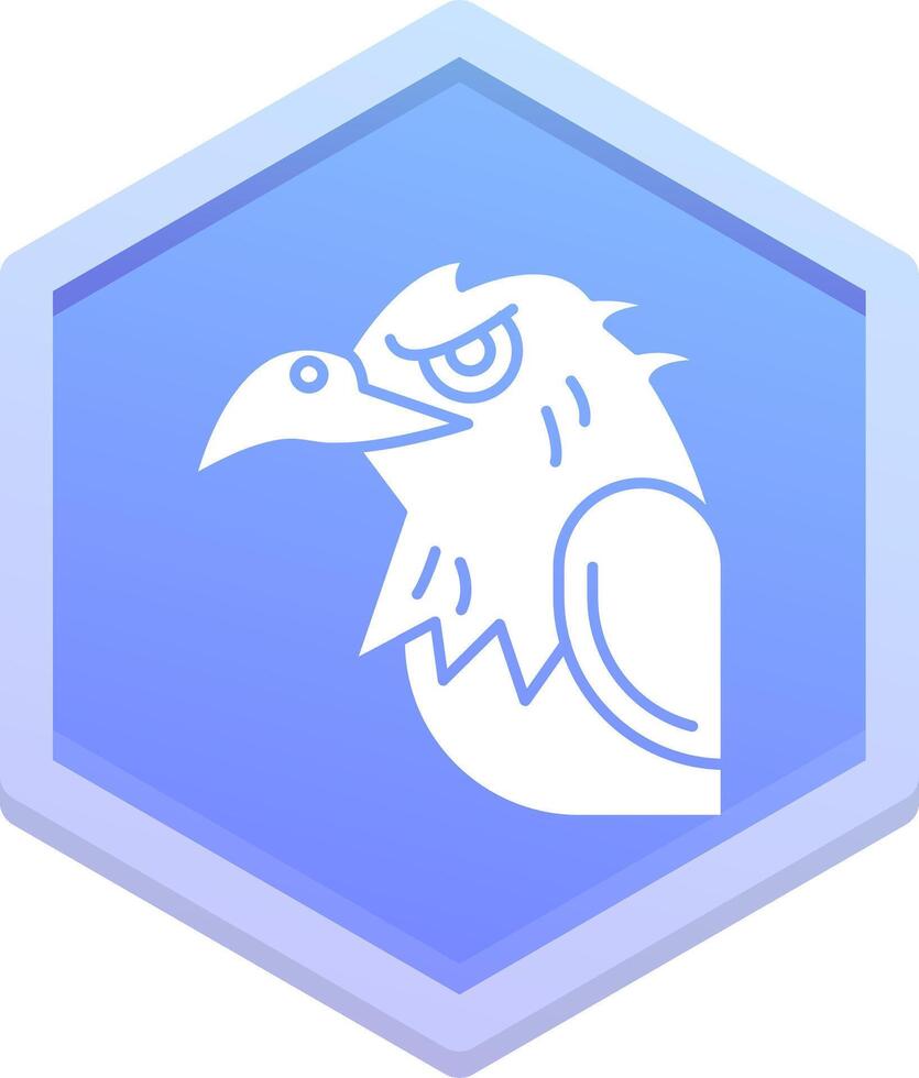 águila polígono icono vector