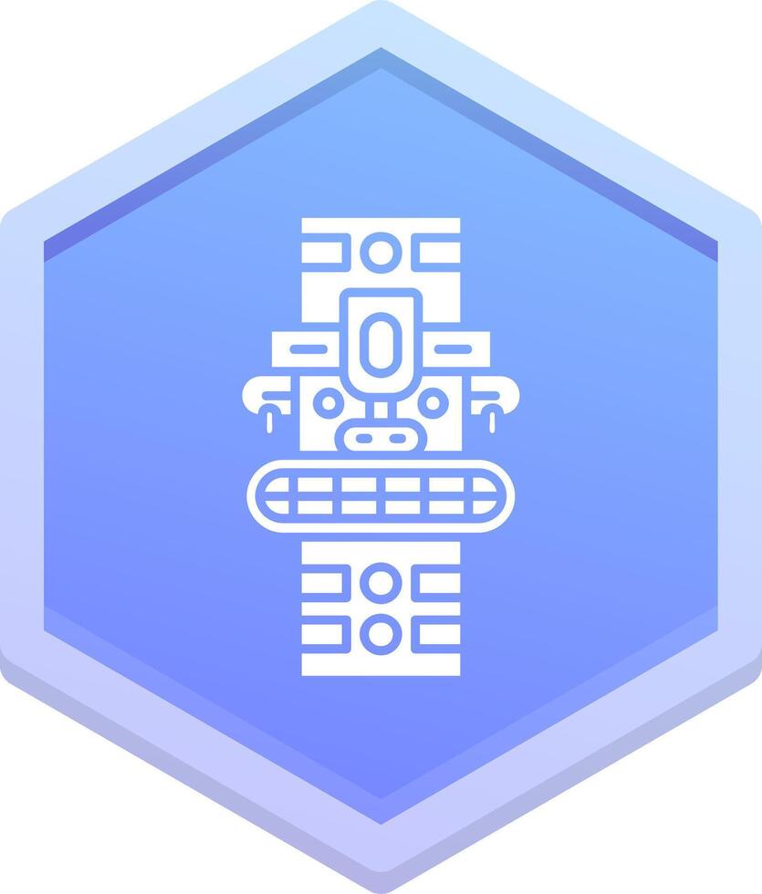 Totem Polygon Icon vector