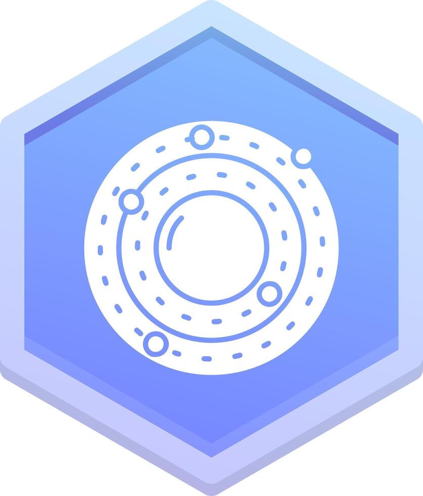 Solar system Polygon Icon vector