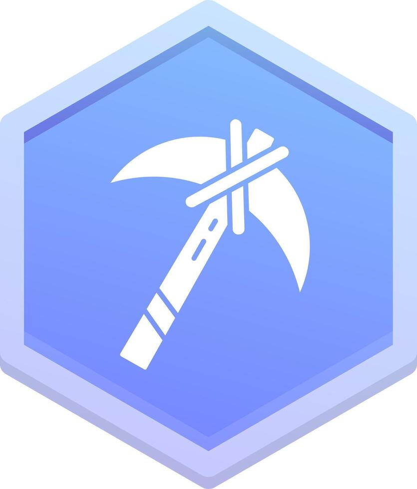 Pickaxe Polygon Icon vector