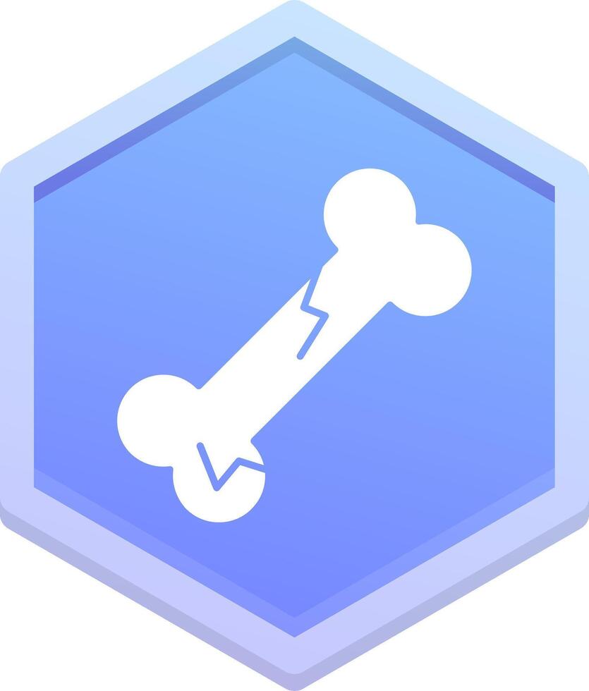 Bone Polygon Icon vector