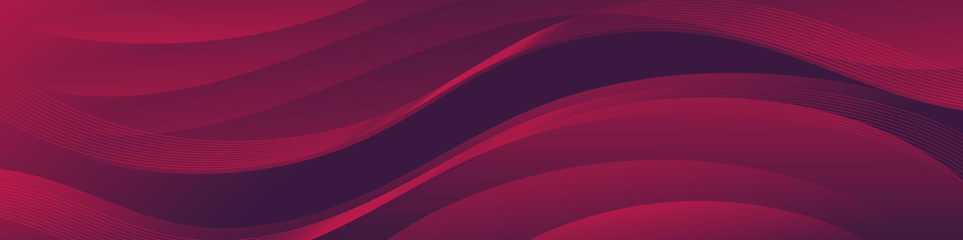 Abstract red banner color with a unique wavy design. It is ideal for creating eye catching headers, promotional banners, and graphic elements with a modern and dynamic look. vector