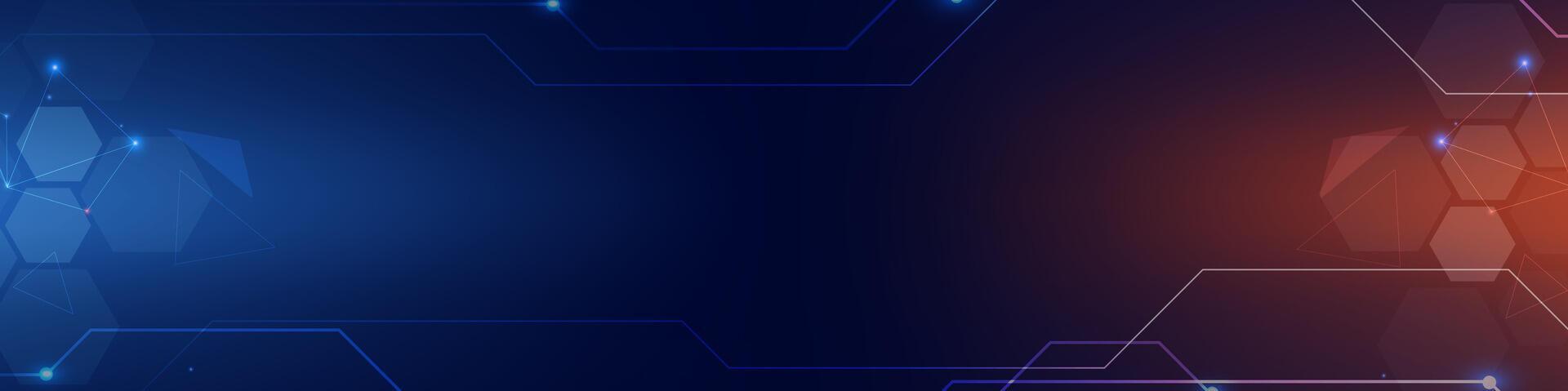Gradient Digital technology background. Network connection dots and lines. Futuristic background for various design projects such as websites, presentations, print materials, social media posts vector