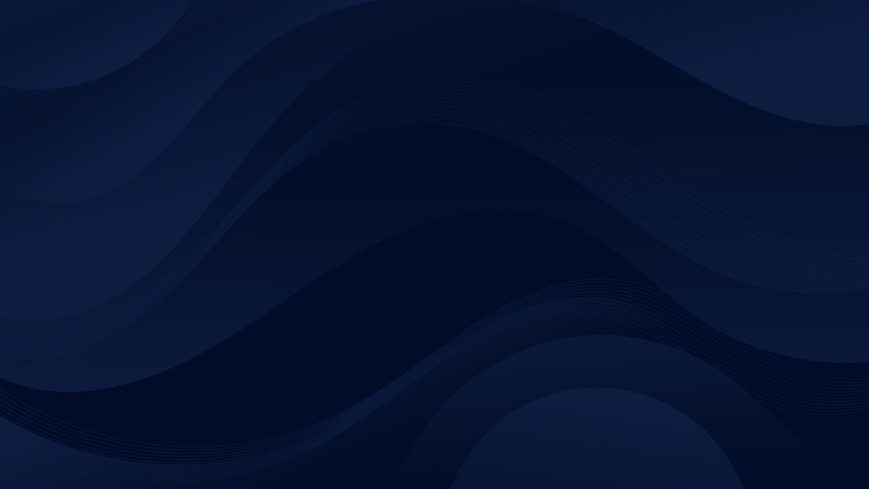 Abstract dark blue Background with Wavy Shapes. flowing and curvy shapes. This asset is suitable for website backgrounds, flyers, posters, and digital art projects. vector