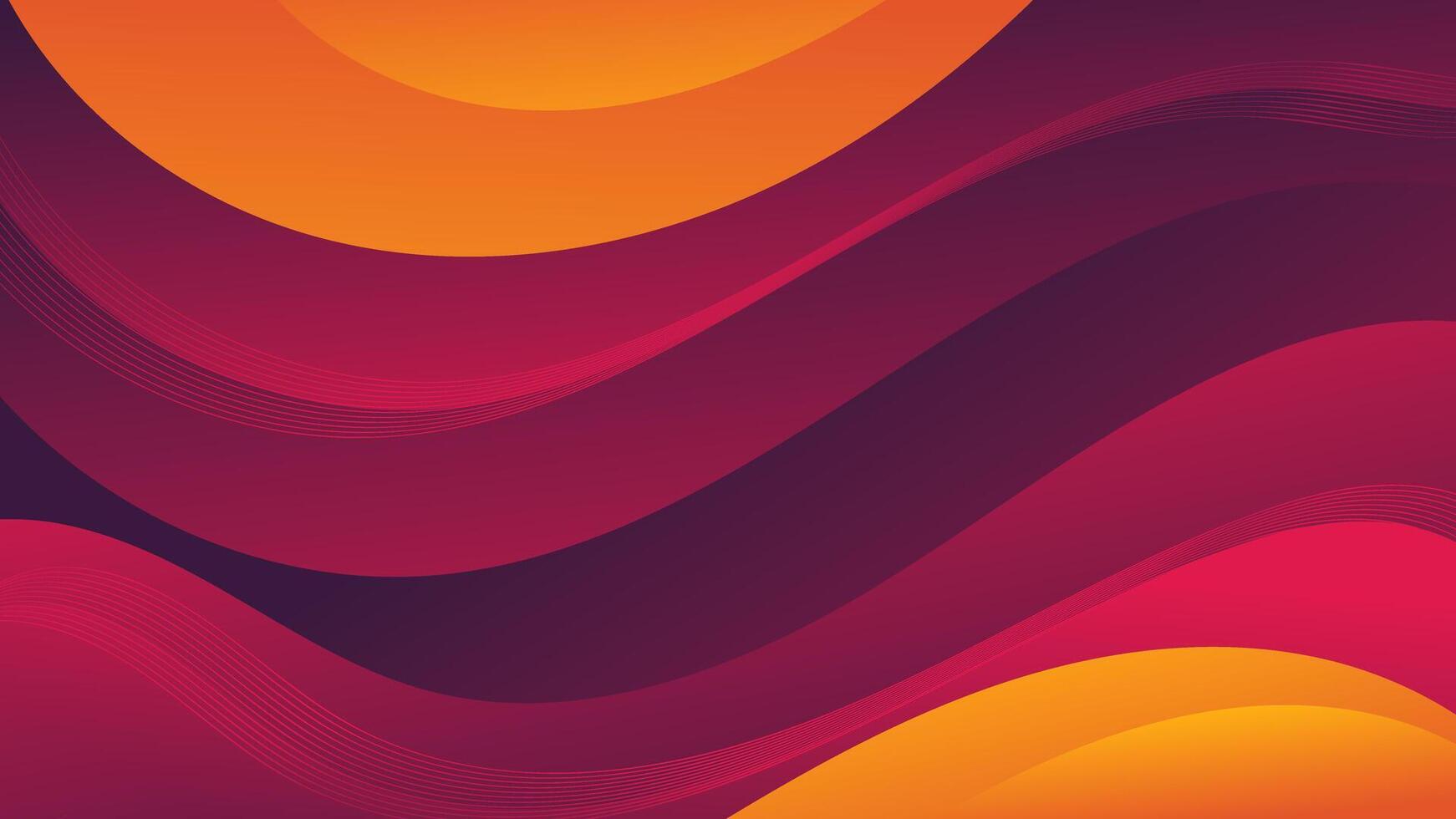 Abstract red orange Background with Wavy Shapes. flowing and curvy shapes. This asset is suitable for website backgrounds, flyers, posters, and digital art projects. vector