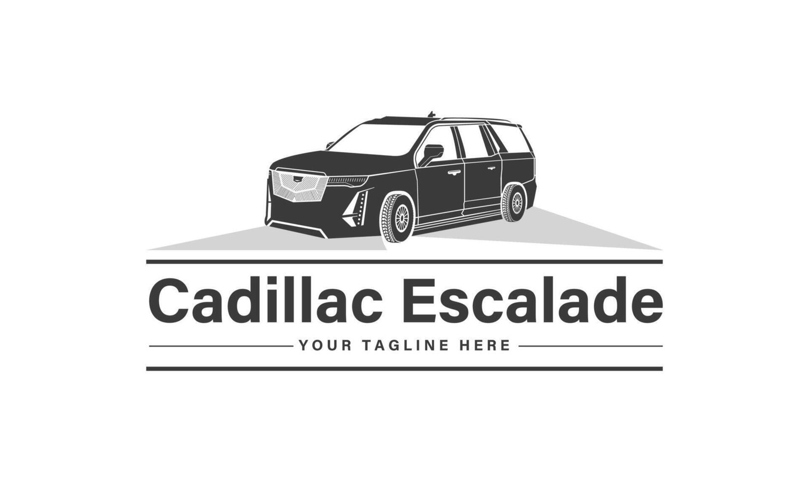 cadillac escalado camión logo. vector