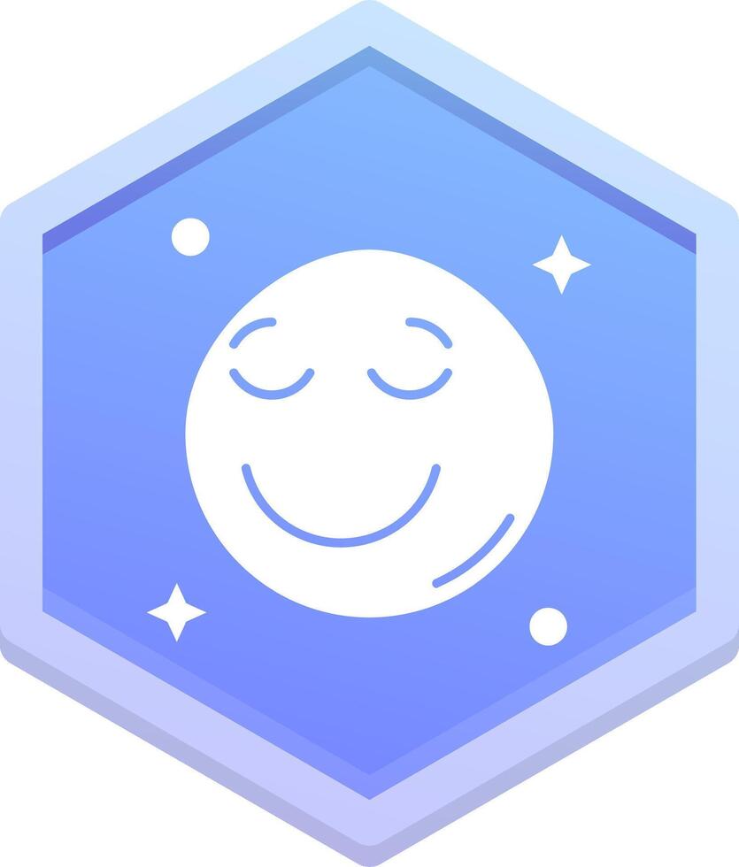 Relieved Polygon Icon vector