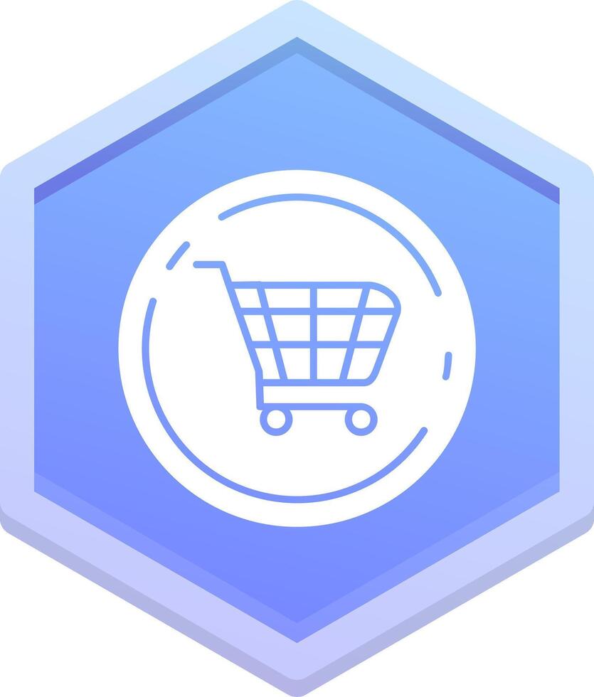 Shopping cart Polygon Icon vector