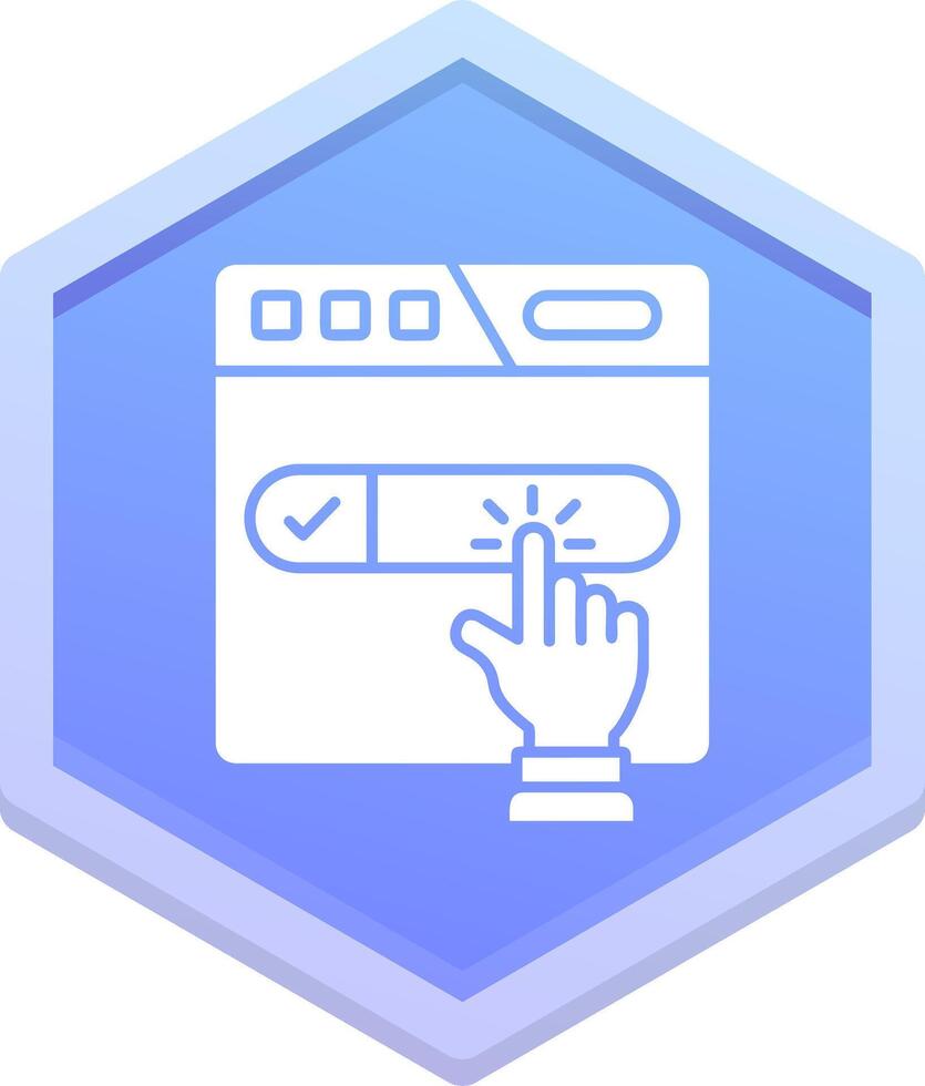 Subscribe Polygon Icon vector