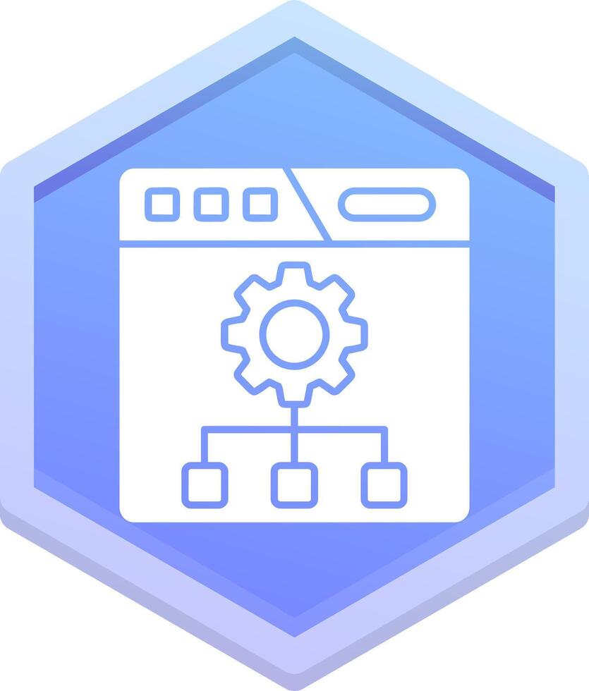 Setting Polygon Icon vector