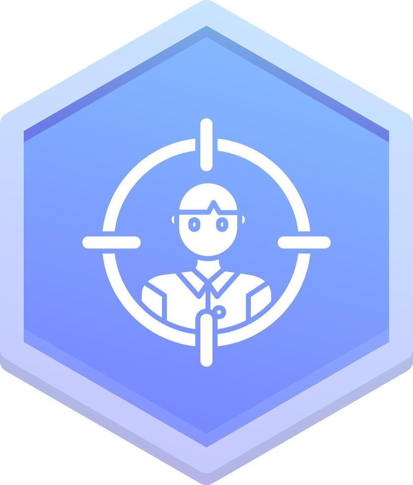 Target audience Polygon Icon vector