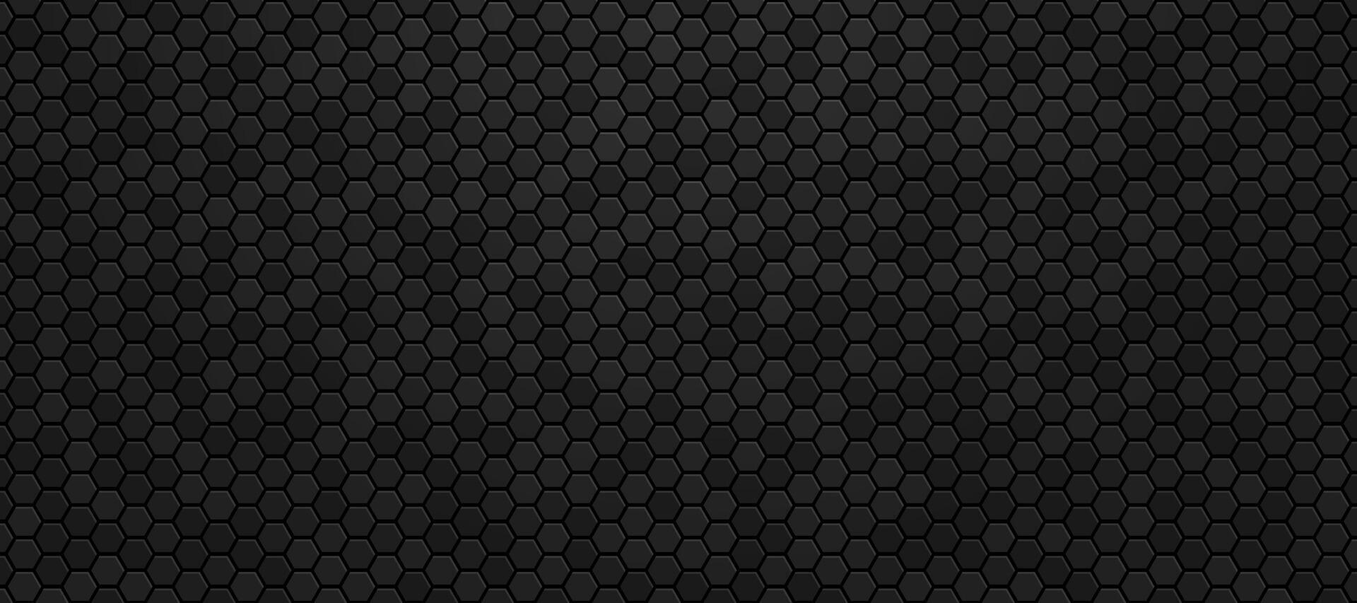 black hexagon material modern background vector