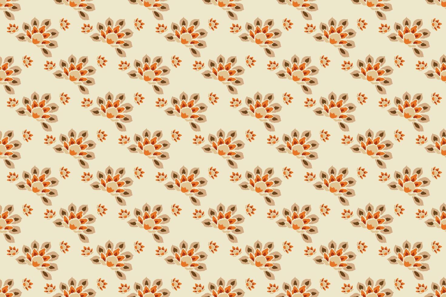 ikat floral cachemir bordado en blanco fondo.ikat étnico oriental sin costura modelo tradicional.azteca estilo resumen vector ilustración.diseño para textura,tela,ropa,envoltura,decoración.