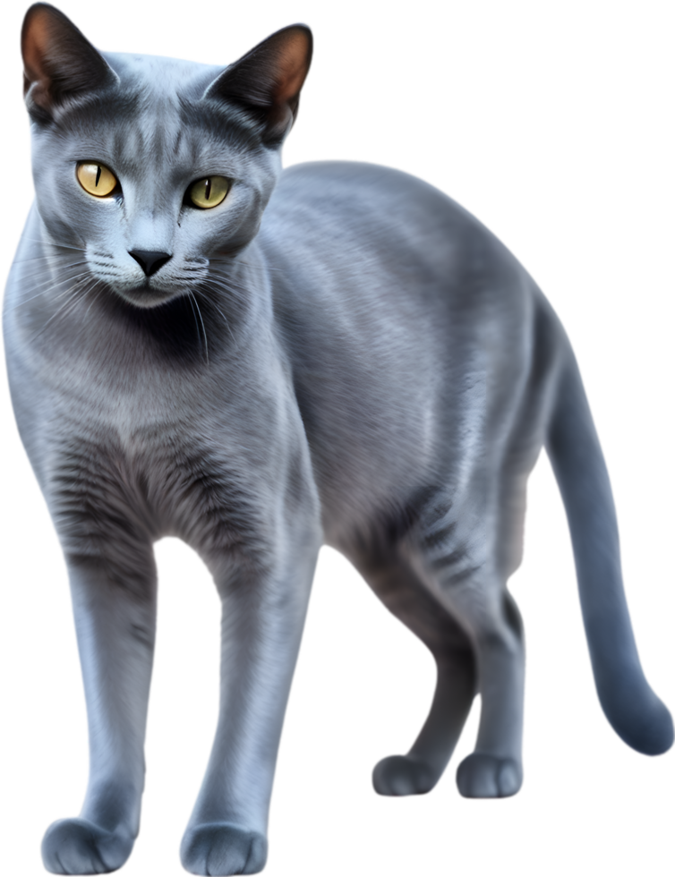 AI generated Coloredpencil sketch of a Russian Blue cat. 38509699 PNG