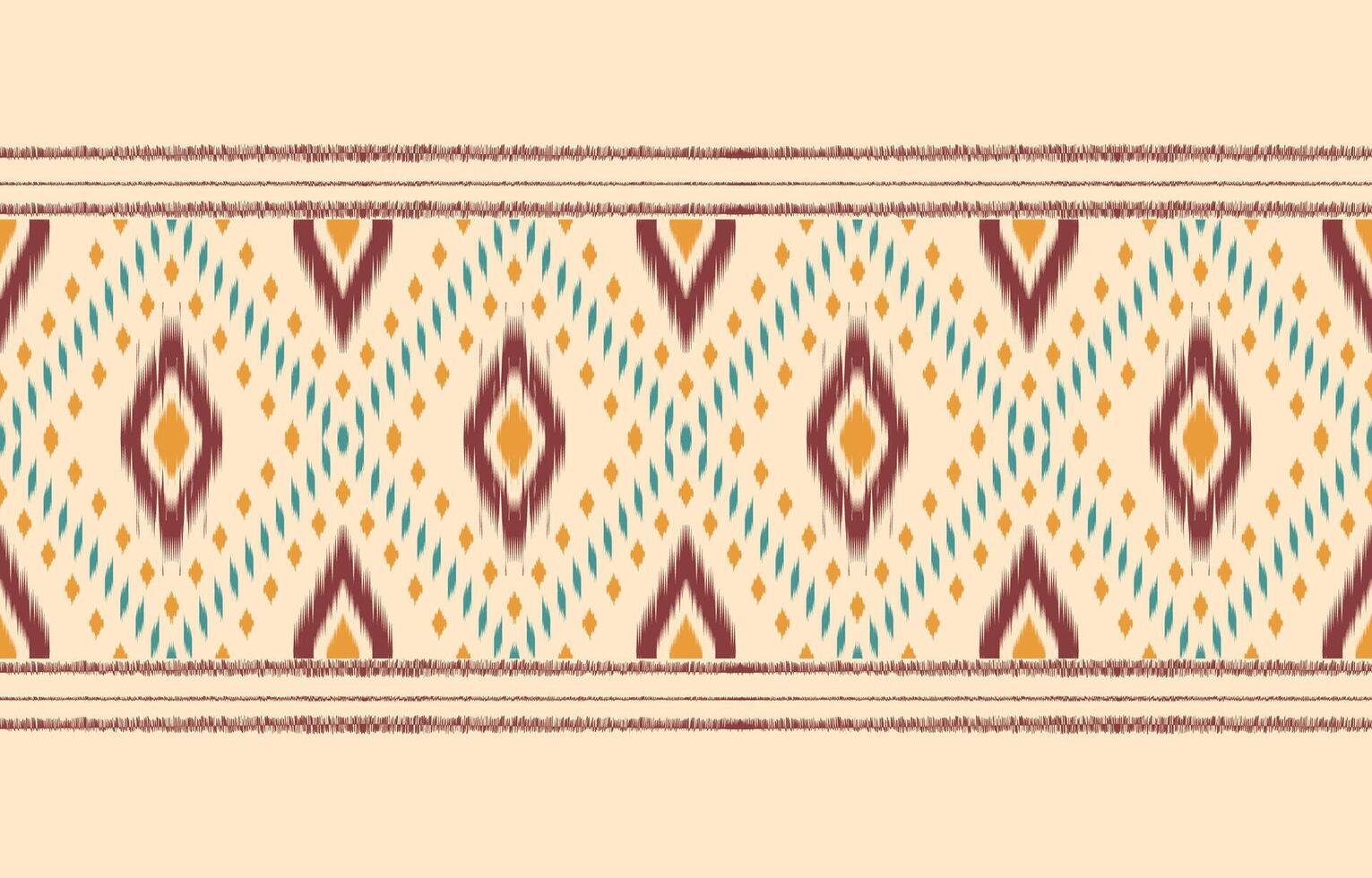 Ethnic abstract ikat art. Aztec ornament print. geometric ethnic pattern seamless  color oriental.  Design for background ,curtain, carpet, wallpaper, clothing, wrapping, Batik, vector illustration.