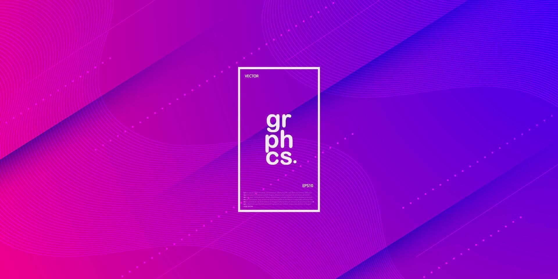 Abstract dark purple with blend lines gradient background. Simple pattern for display product ad website template wallpaper poster. Eps10 vector