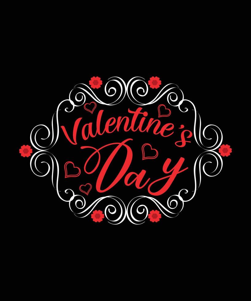 Vector typography happy valentines day t-shirt design, valentine's day illustration