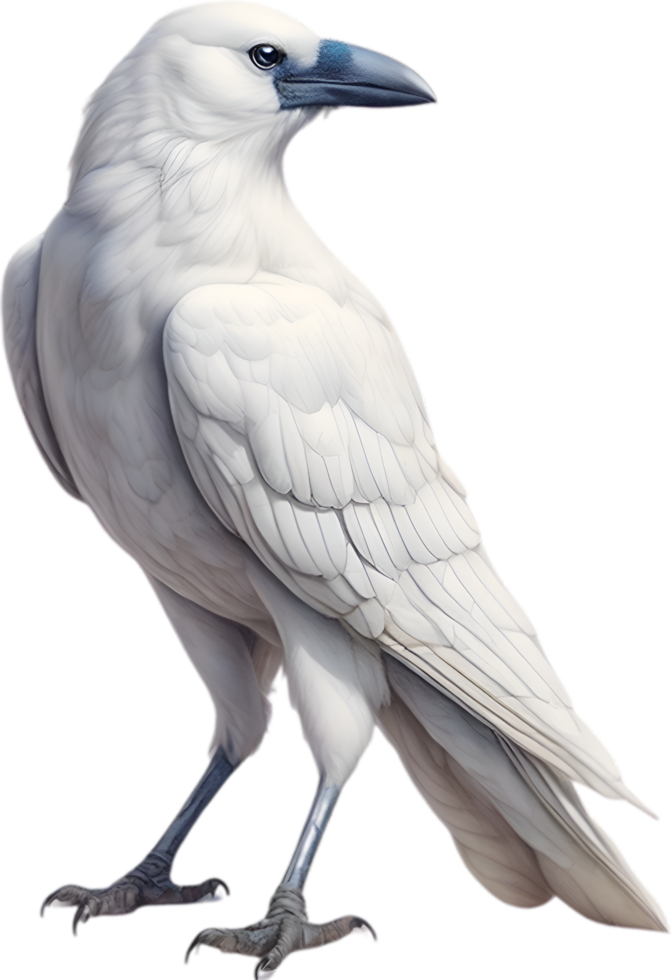 AI generated Crow, Close-up colored-pencil sketch of a crow png