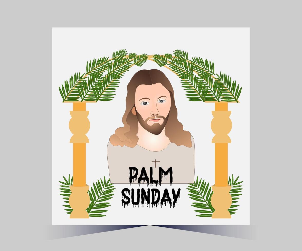 palm sunday vector illustration