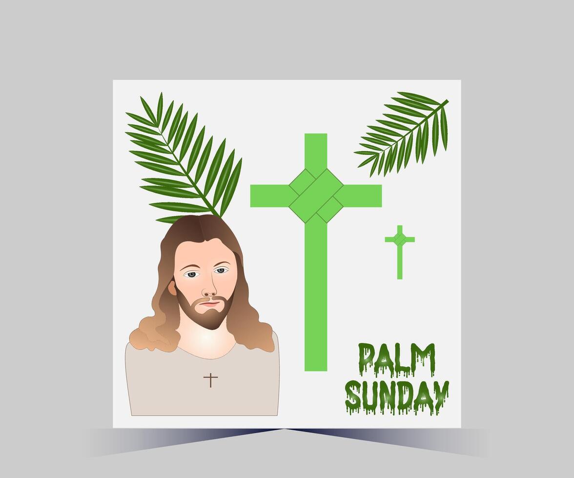 palm sunday vector illustration