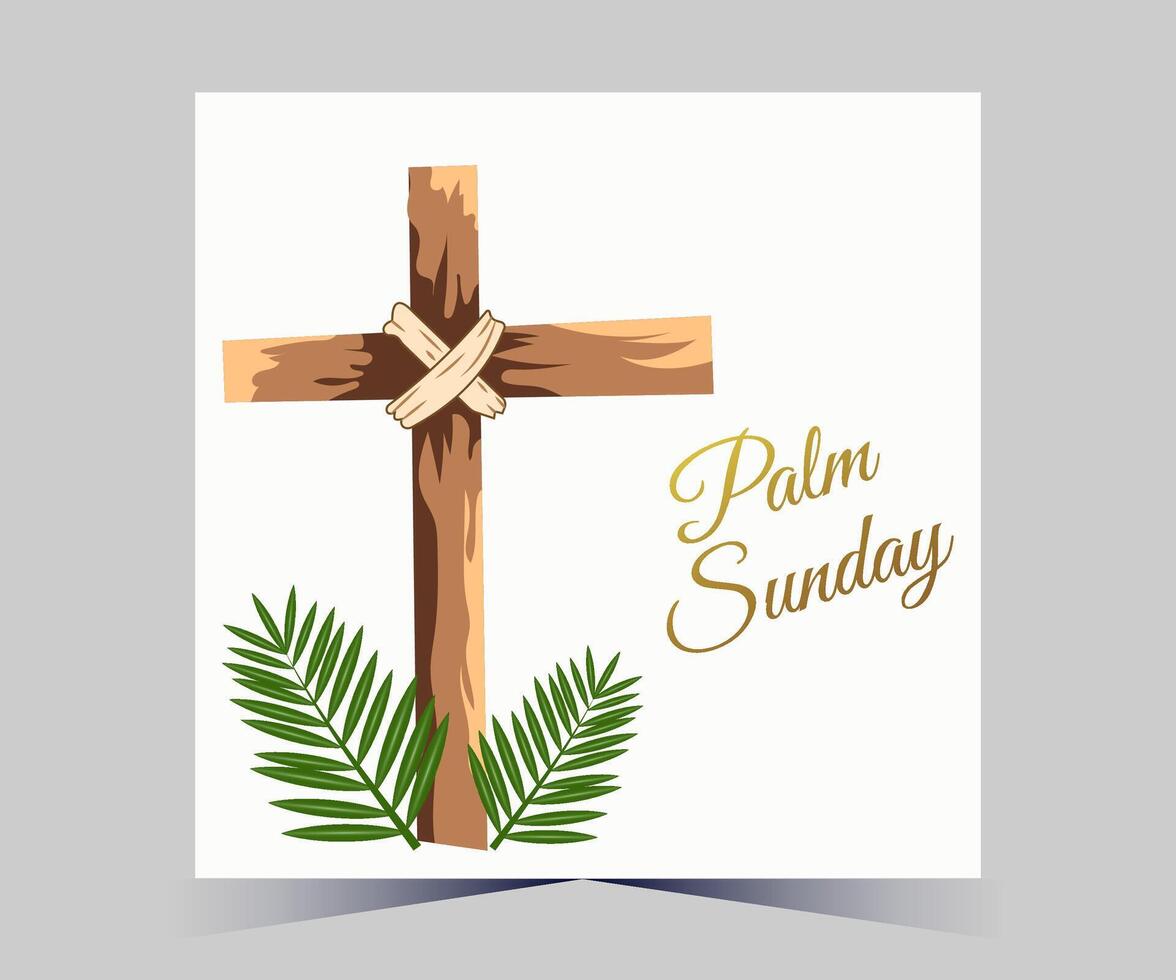 palm sunday vector illustration