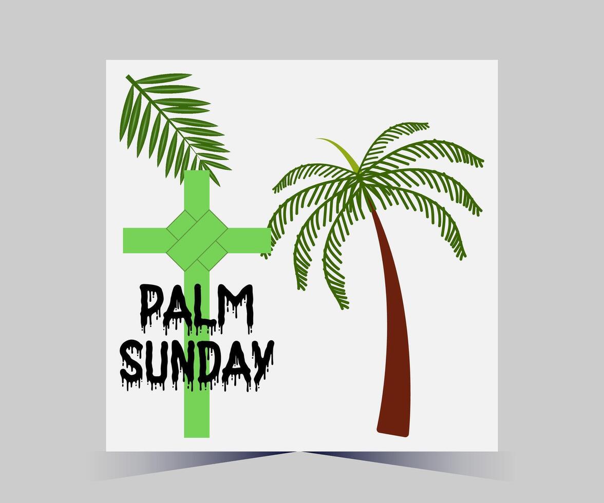 palm sunday vector illustration