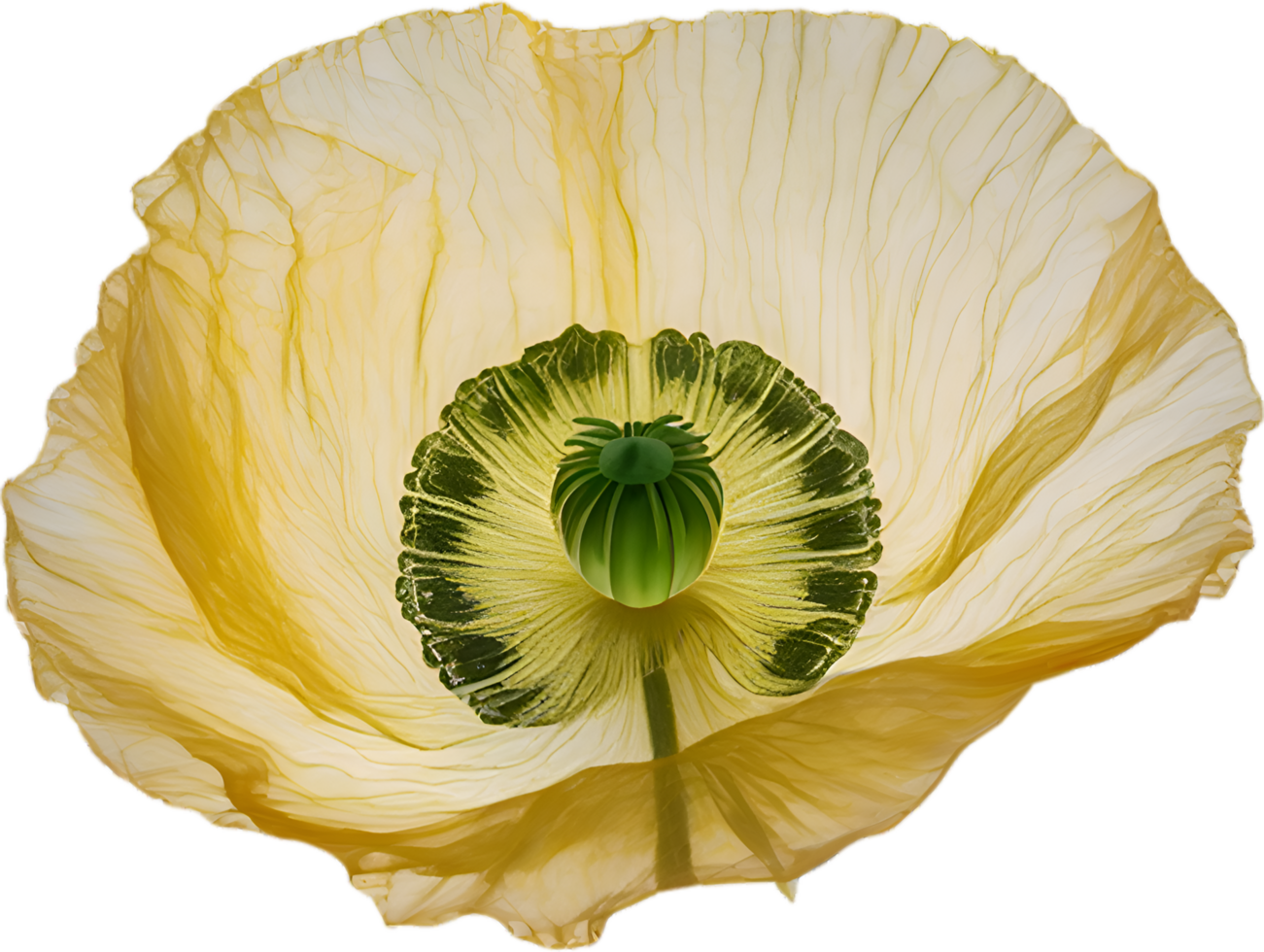 AI generated Poppy flower. Close-up of cute poppy flower. png