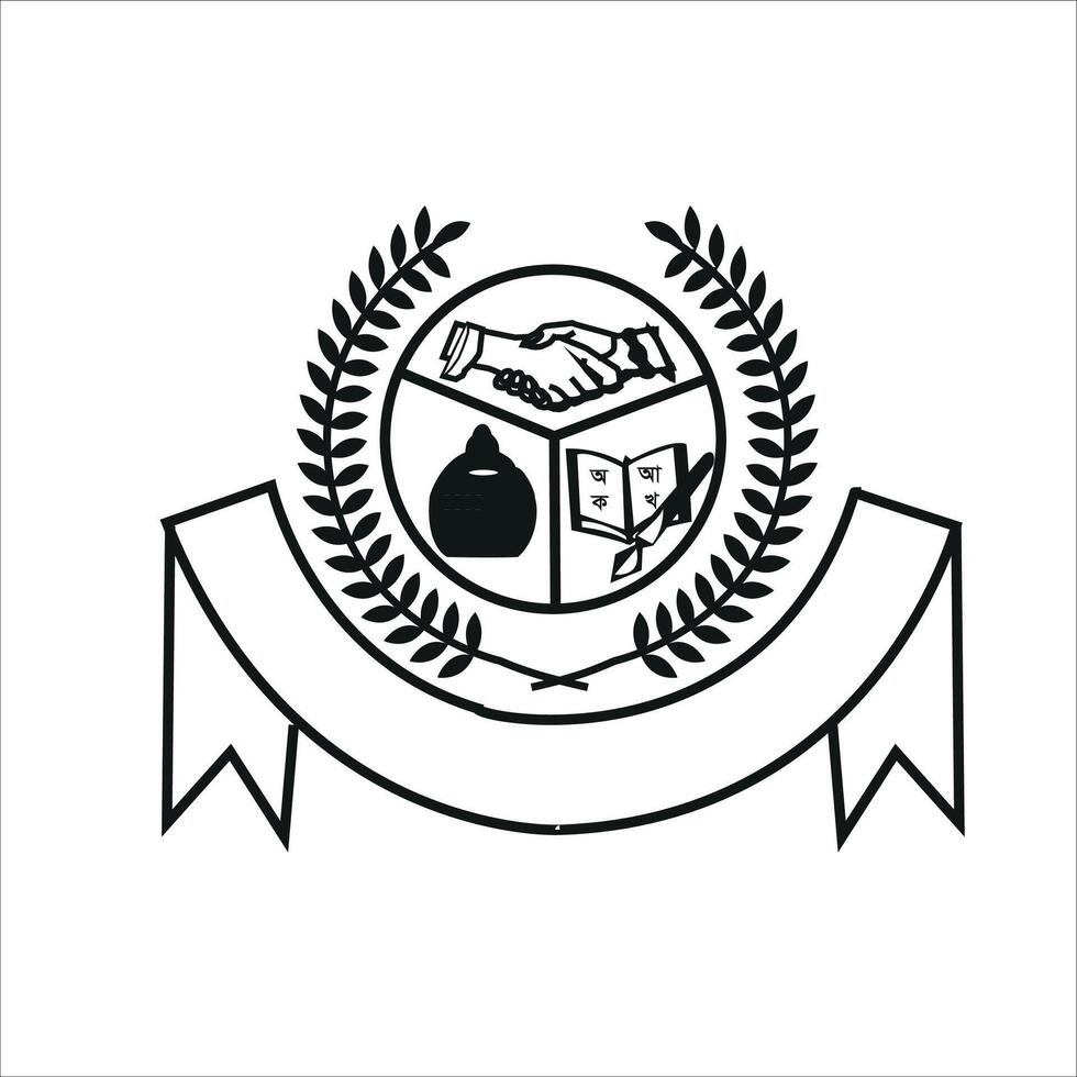 institución académico corporativo vector logo