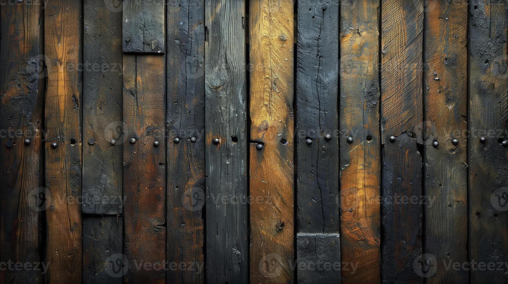 AI generated Pallet wood gives a rustic feel with a rough texture. Wood background. photo