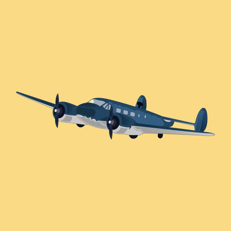 ilustración vectorial de avión vector