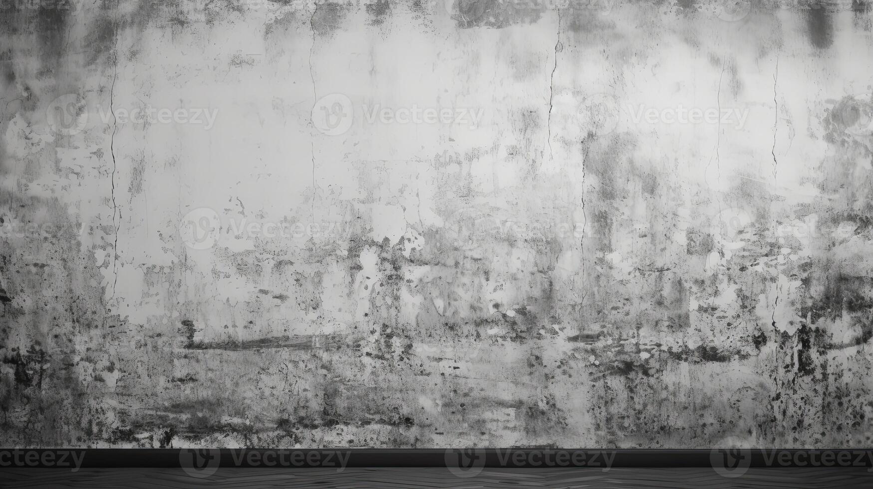 AI generated black and white grunge rough vintage distressed wall, full of cracks, very old, almost collapsed but still sturdy, photorealistic, 3d rendering, photo