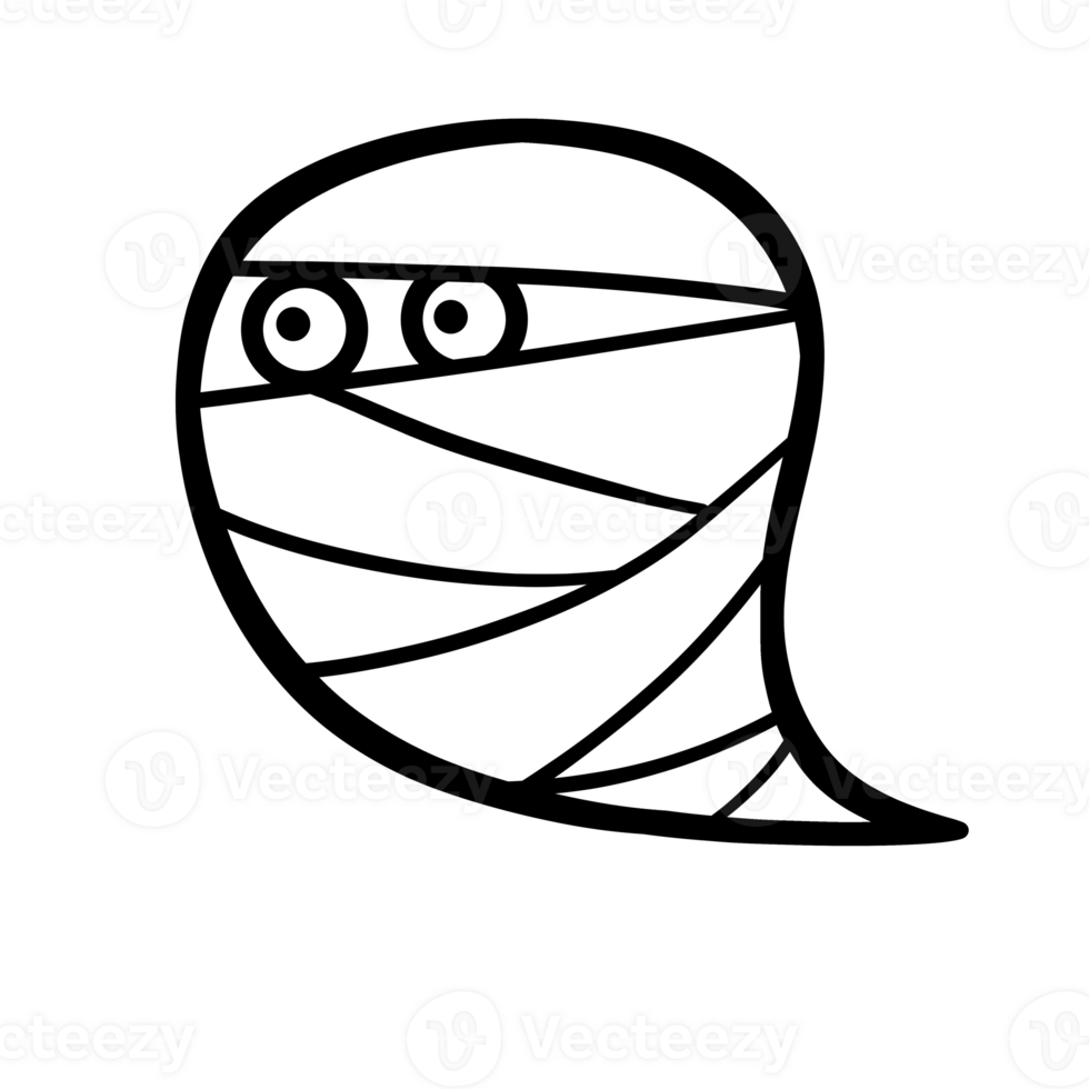 Ghost mummy element icon png
