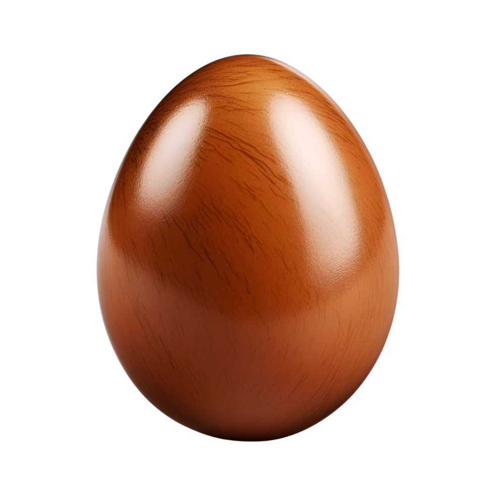 AI generated Brown Easter egg  generative AI png
