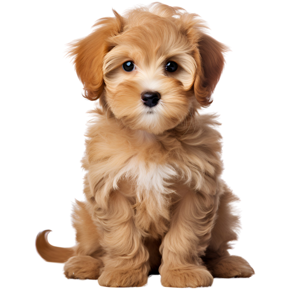 AI generated Cute dog posing with transparent background   Generative AI png