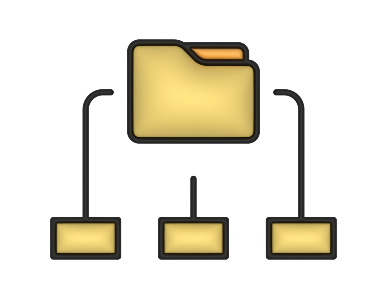 a 3d  Data Management on a transparent background png