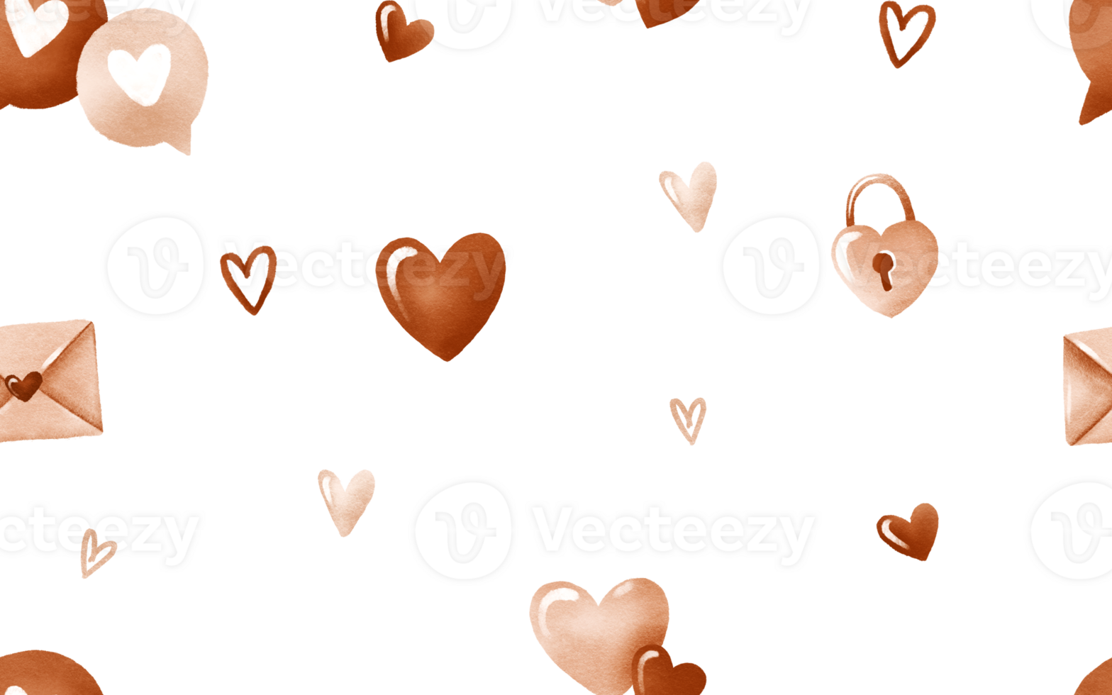 Simple seamless pattern for Valentine's Day. Background for February 14th with hearts. Ideal for textiles and clothing. Great for Valentine's Day, Mother's Day, textile, hand drawn design png
