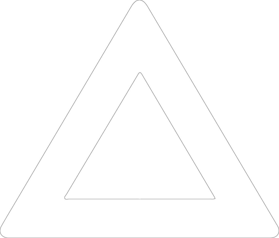 Error icon outline silhouette vector