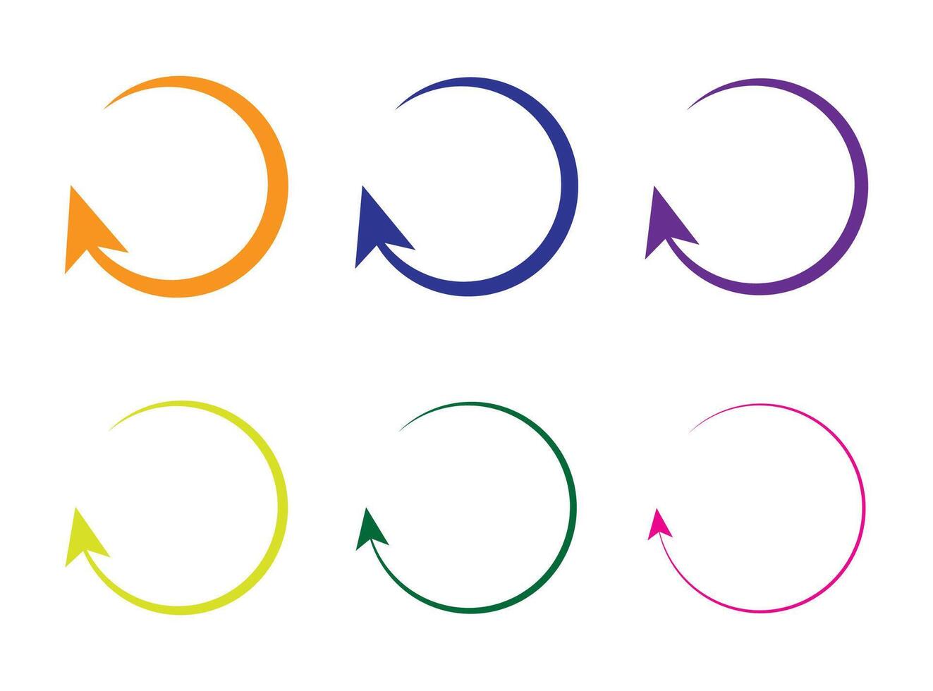 Refresh icon or symbol, restart icon circle arrow symbolizes vector. vector