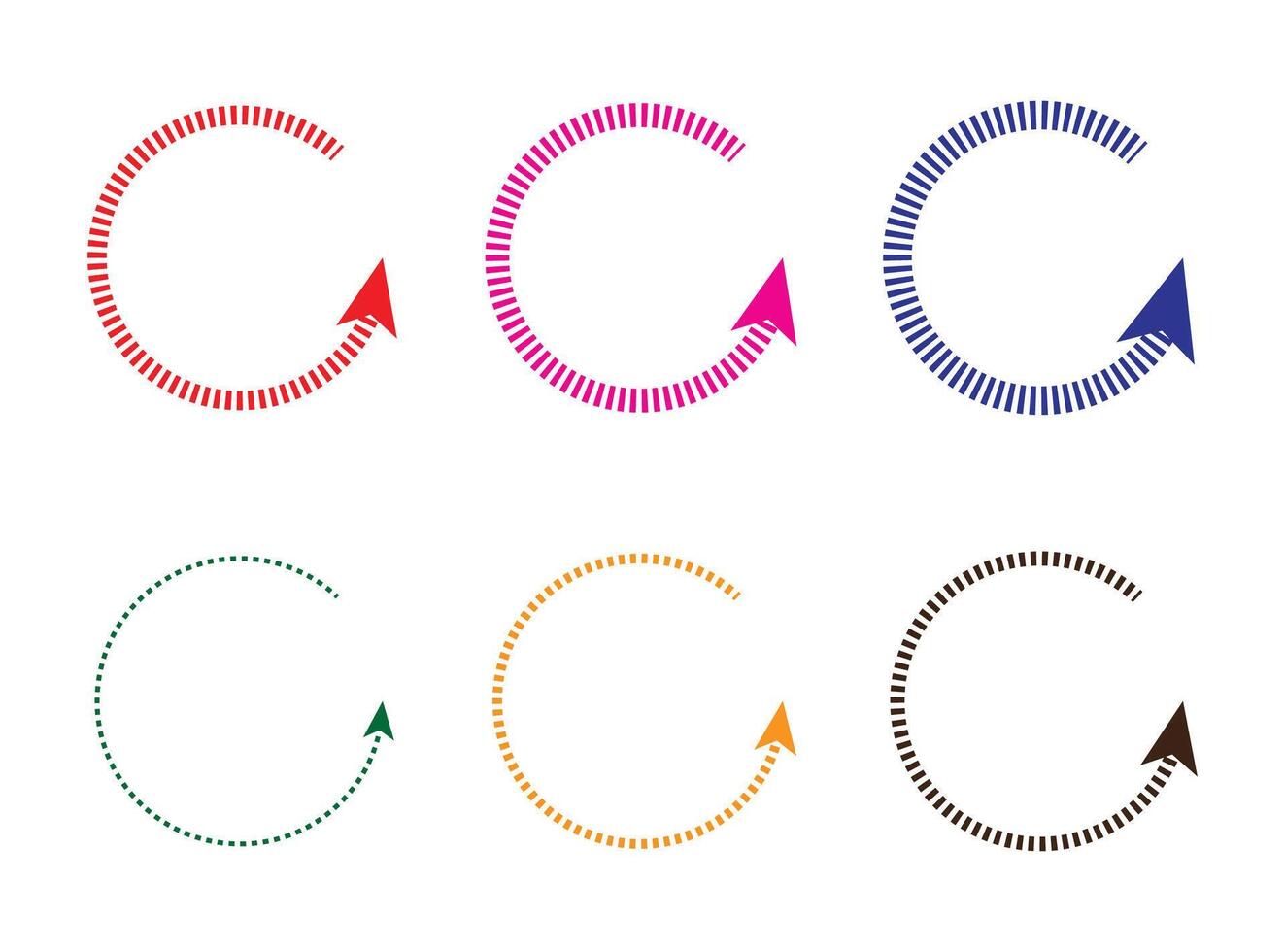 Refresh icon or symbol, restart icon circle arrow symbolizes vector. vector