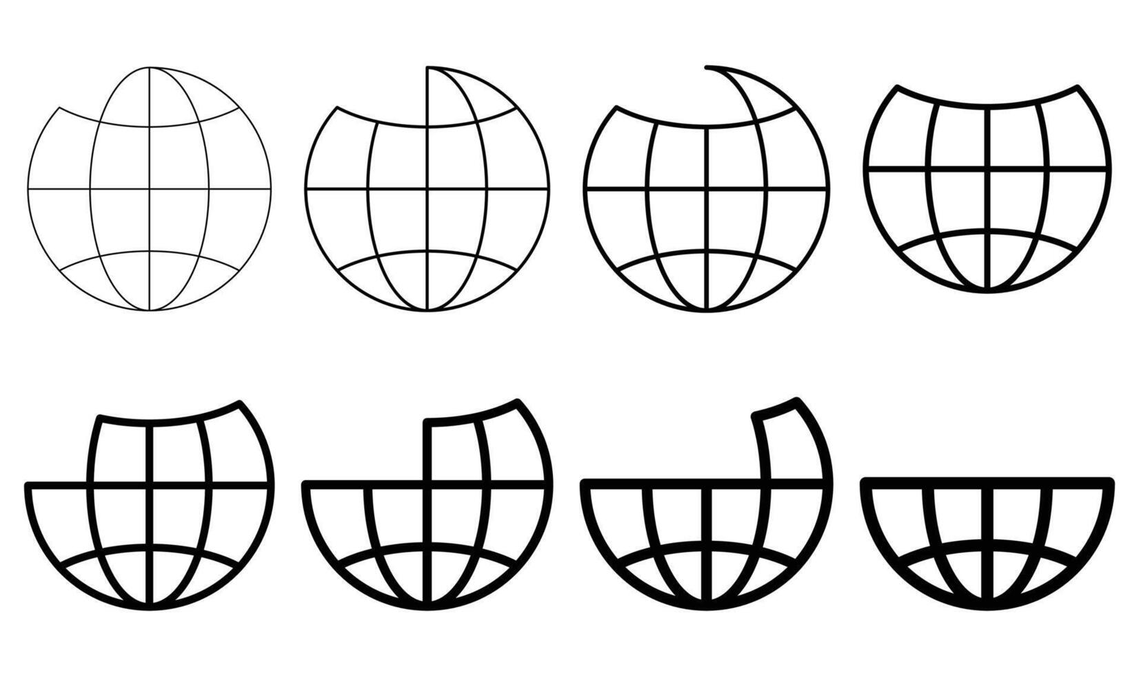 Globe icon, world icon, globe symbol vector illustration.