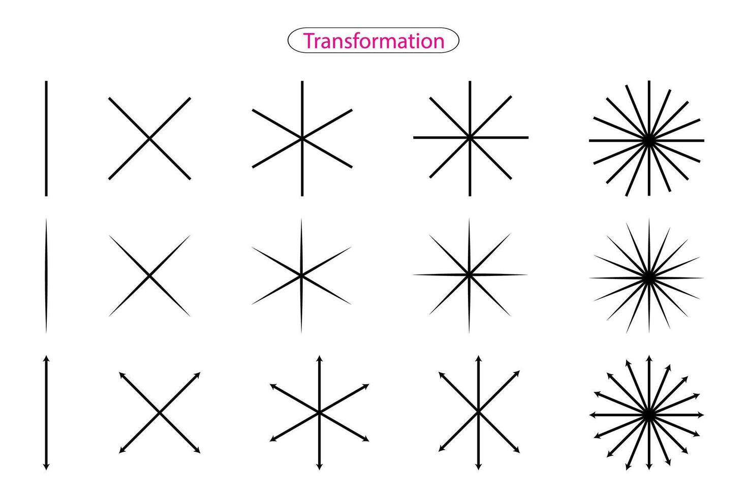 Transform vector concept, change metaphor, coaching sign, new life symbol illustration.