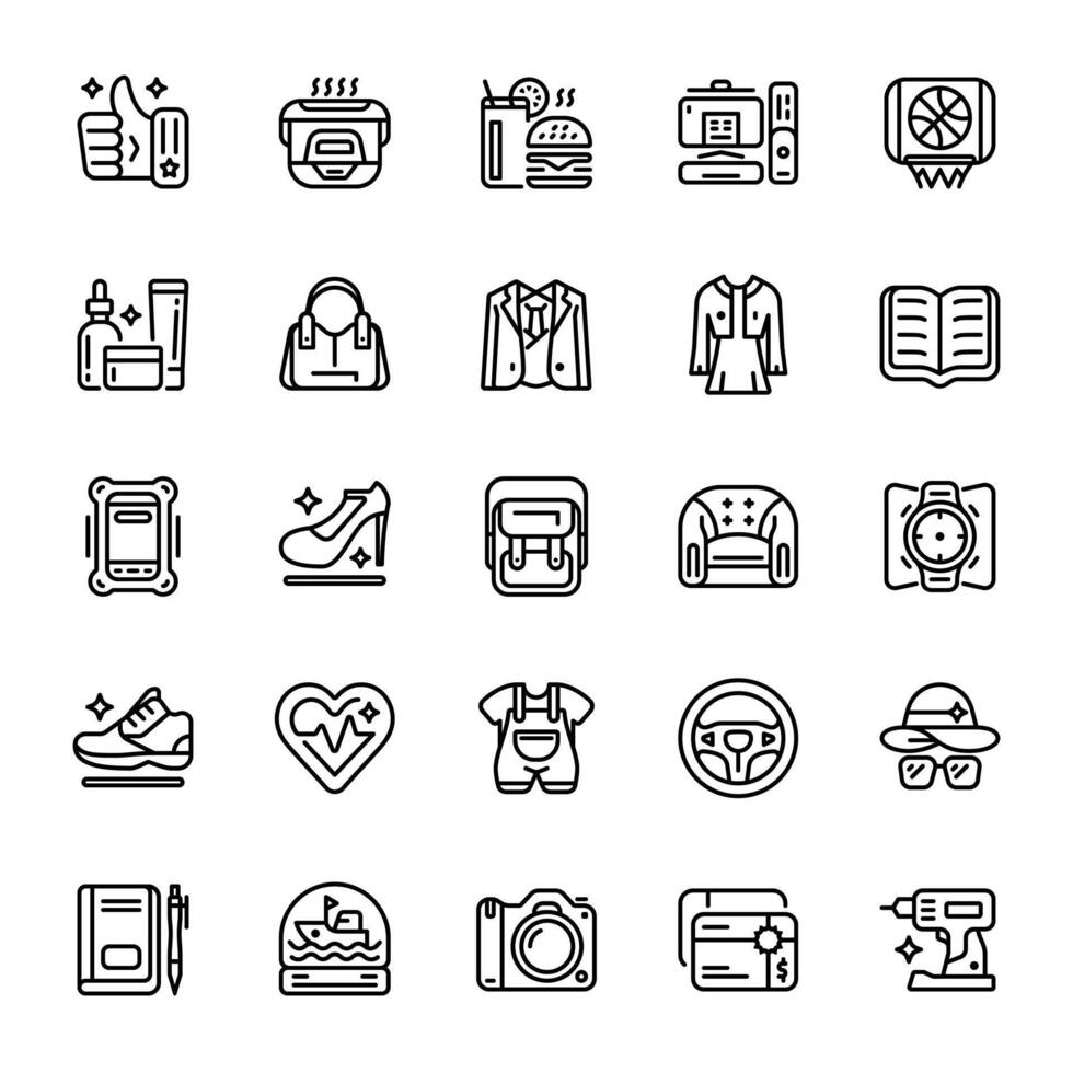 Shopping category icon pixel perfect 2px line, size 64x64. Ready to be used for web, mobile or print design purposes and others. vector