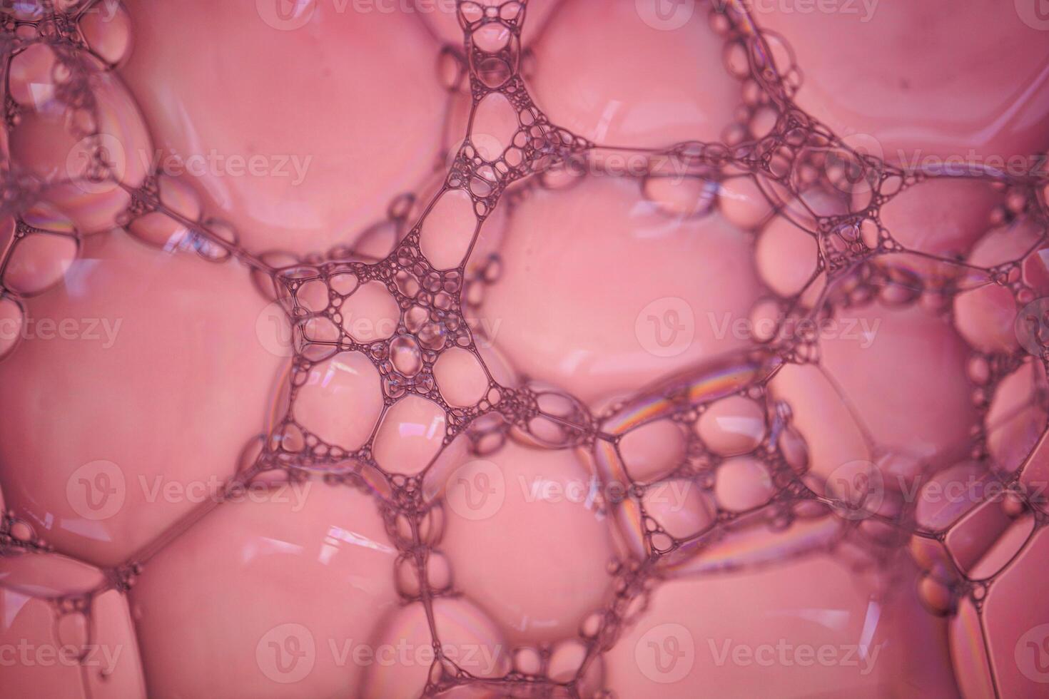 soap bubbles, pink abstract background photo