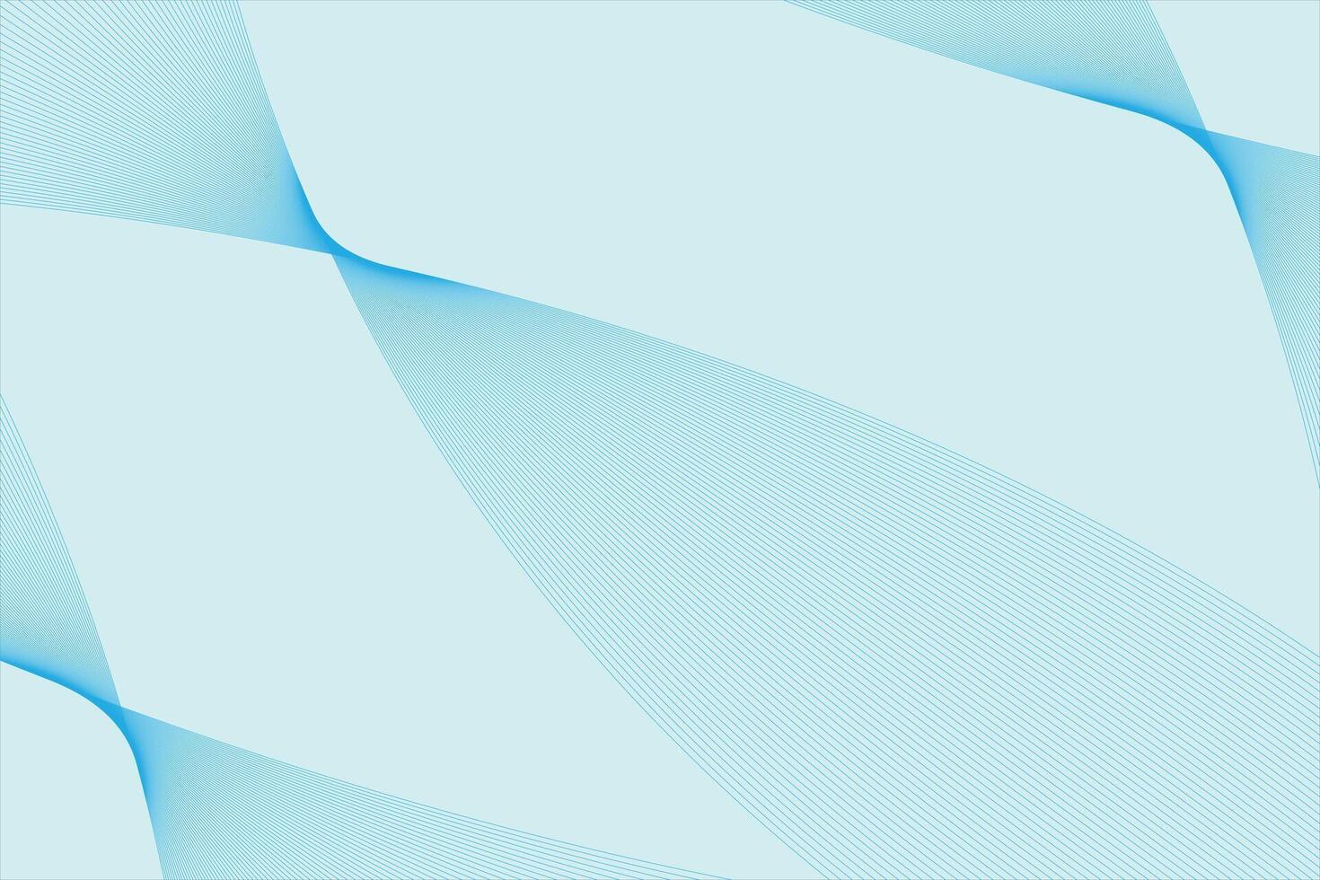 Abstract Blue Gradient Background Template with Wavy Lines. vector