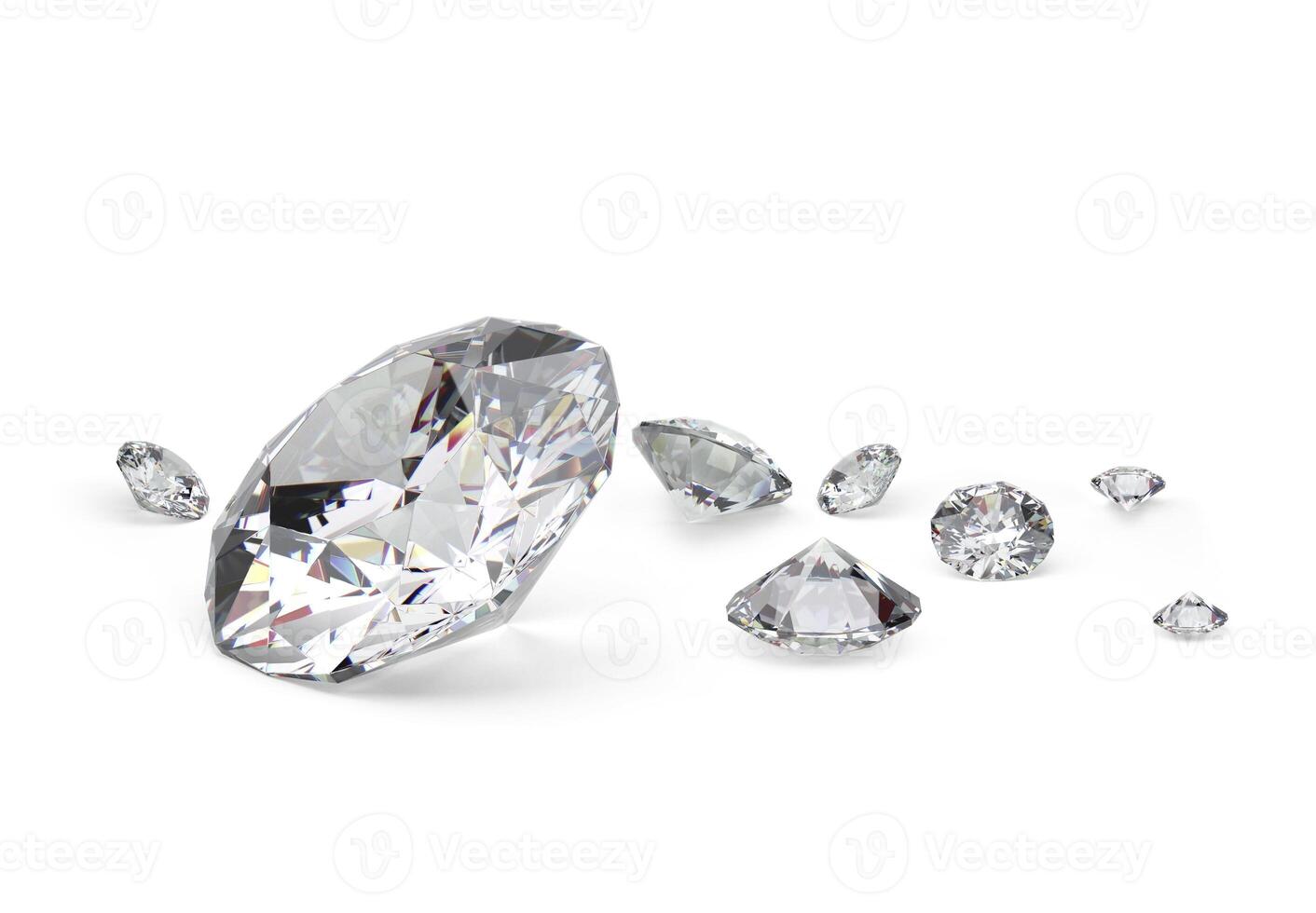 diamond on white background with high quality photo