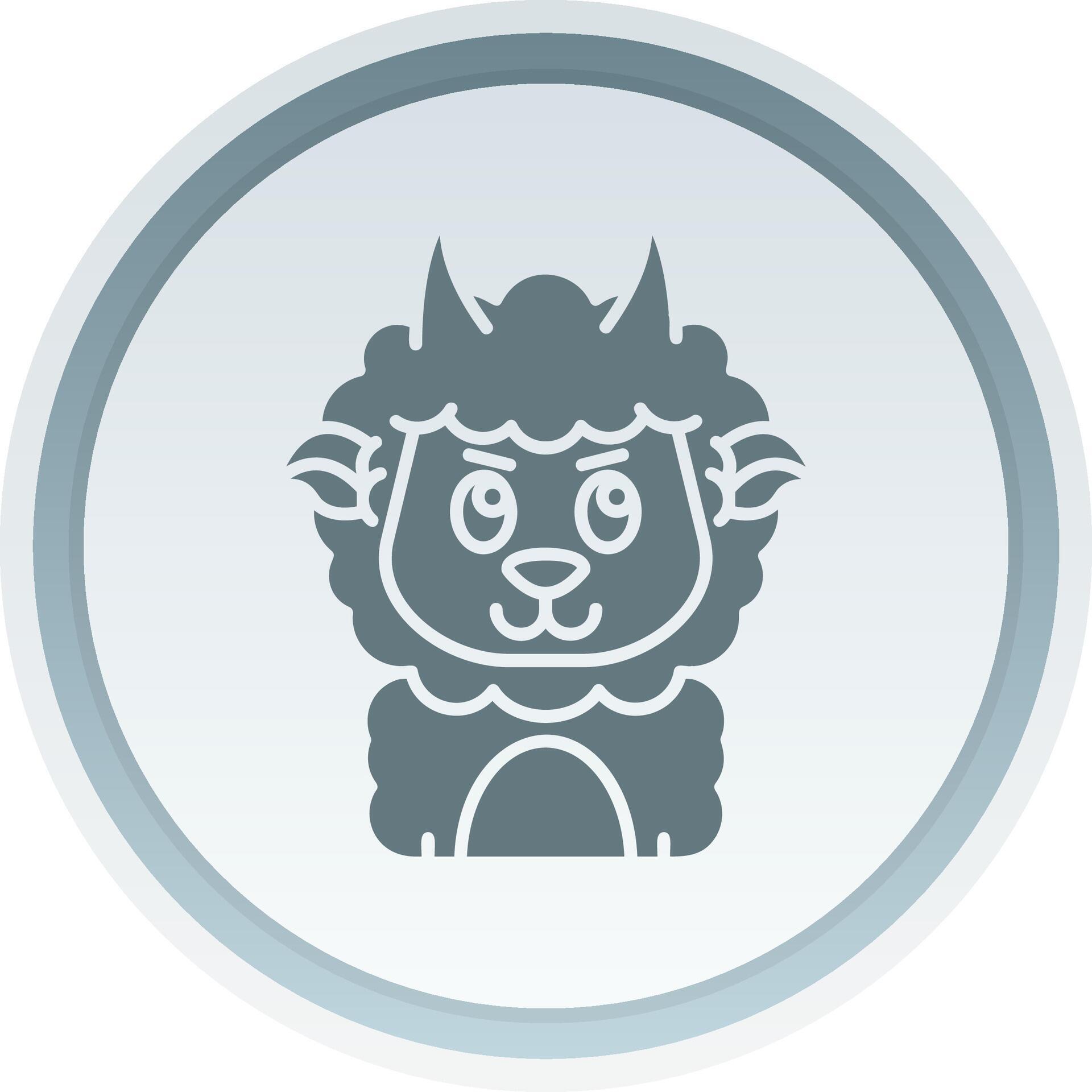 Demon Solid button Icon 38513515 Vector Art at Vecteezy