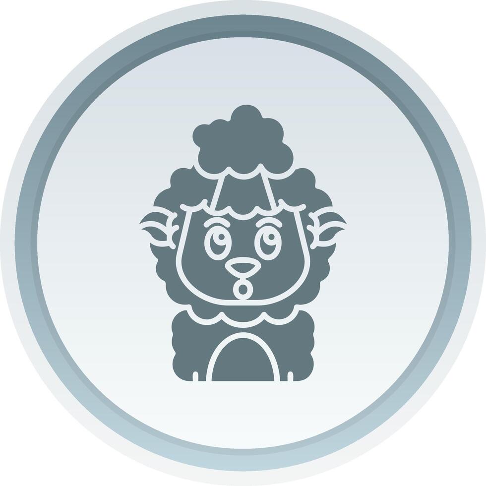 Exploding Solid button Icon vector